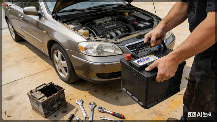 庄河汽车换电瓶电话【案例】